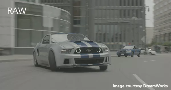 Need for speed car chase textured with Dark Energy