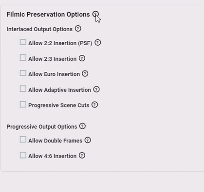 fimic preservation options