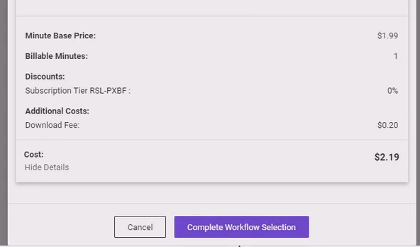 How to create standards conversion workflows in PixelStrings - complete workflow selection